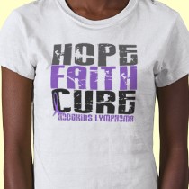 Hodgkin's Lymphoma HOPE FAITH CURE 1 Tee Shirt